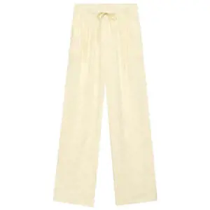 Mint Velvet Yellow Linen Wide Leg Trousers